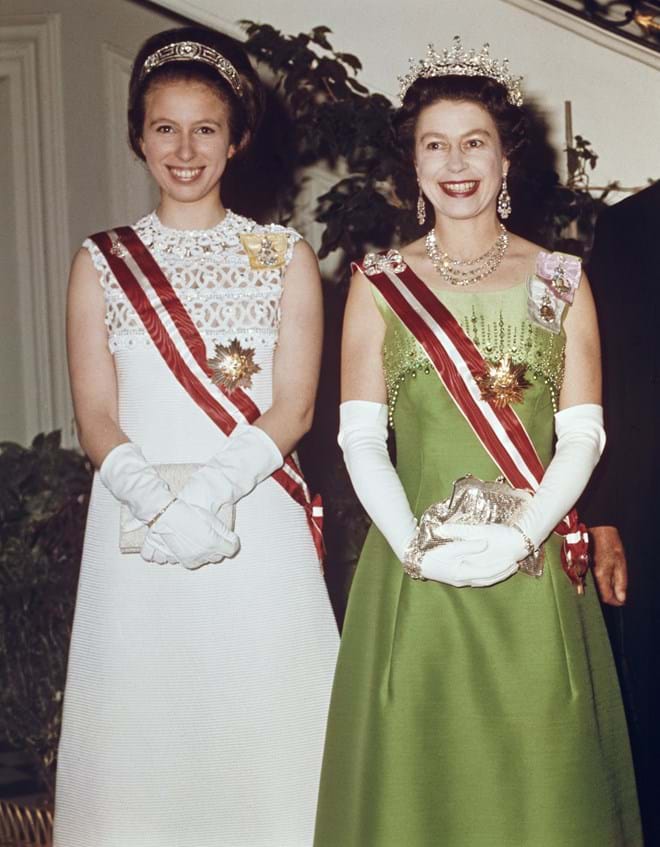 Isabel II e princesa Ana na Austria, 7 de maio de 1969