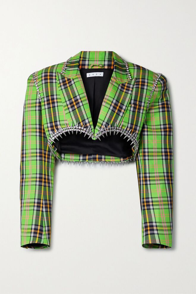Bolero em lã com cristais, €1903, Area em Netaporter.com