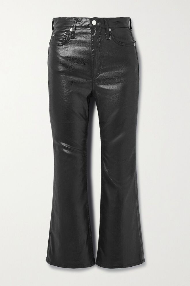 Calças em pele, €347,83, Rag & Bone em Netaporter.com