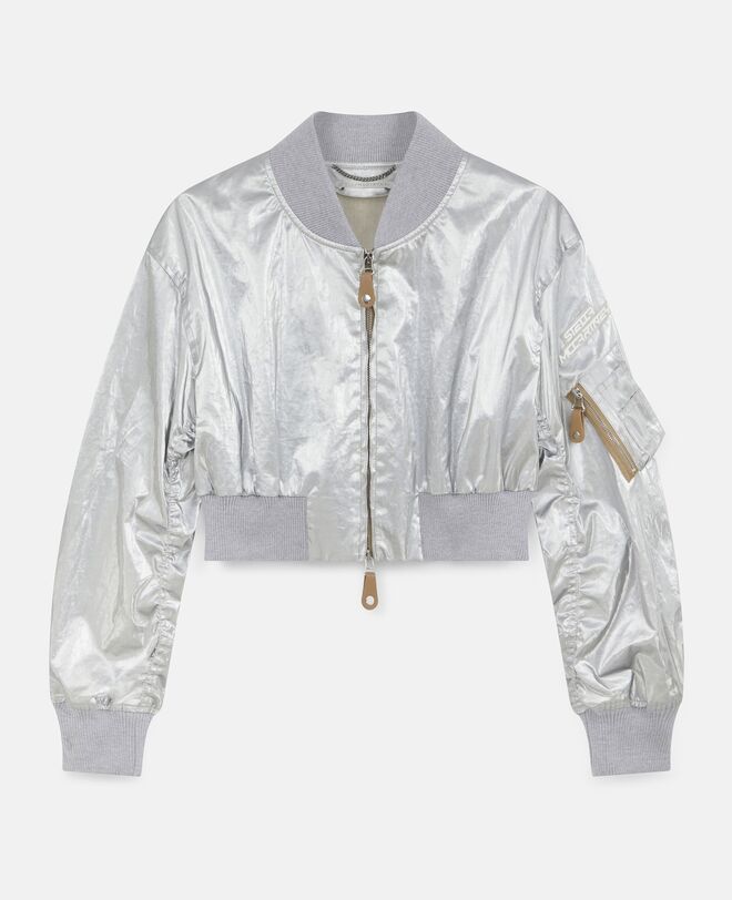 Bomber jacket laminado, €995, Stella McCartney