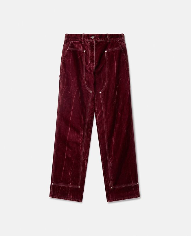 Calças em veludo e algodão orgânico, €850, Stella McCartney