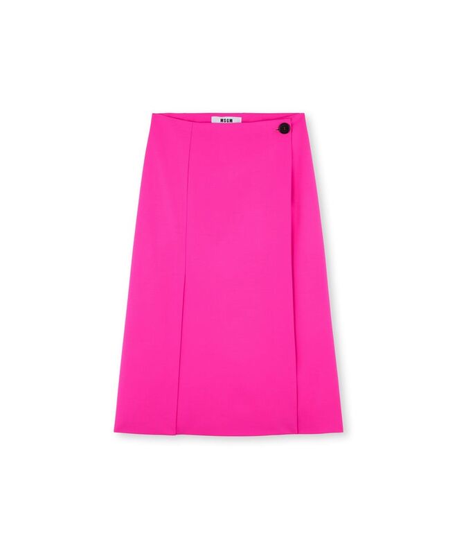 Saia envelope em crepe, €325, MSGM
