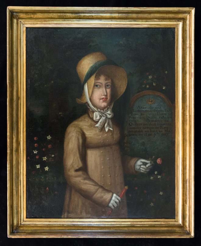 Maria Leopoldina na ilha da Madeira (autor desconhecido, 1817)