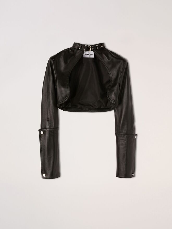 Bolero em pele, €1695, Ambush