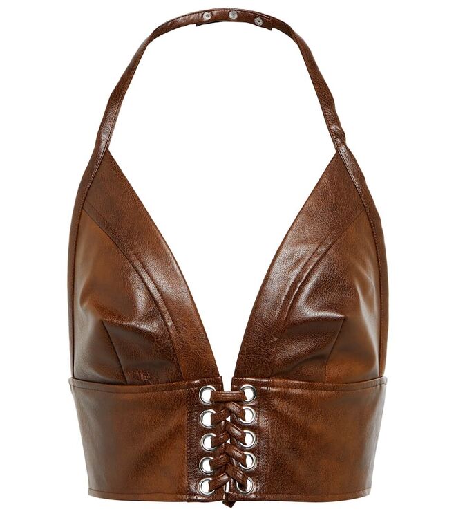 Top em polipele, €150, Rotate Birger Christensen em Mytheresa.com