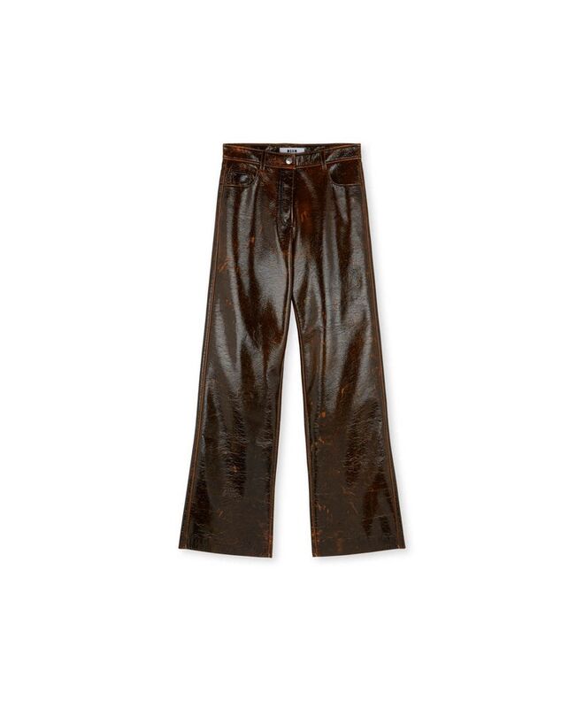 Calças em pele, €445, MSGM