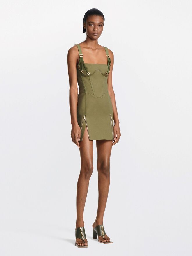 Vestido em camurça, €740, Dion Lee