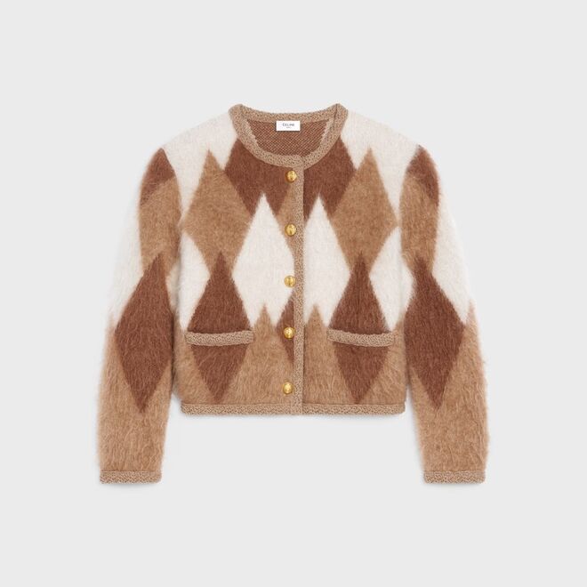 Cardigan em mohair, preço sob consulta, Celine