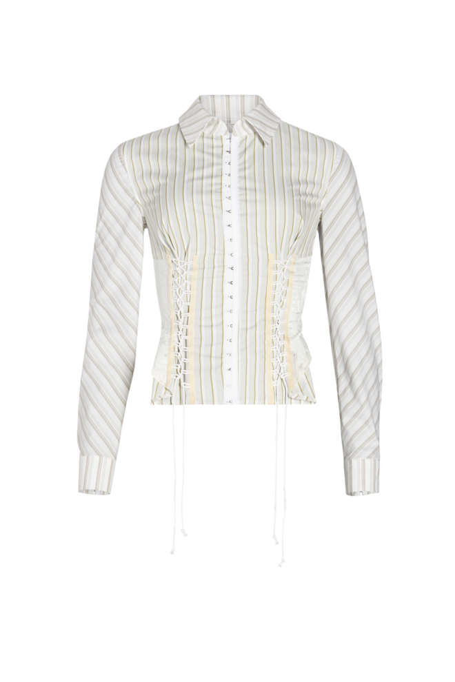 Camisa em algodão, €650, Marine Serre