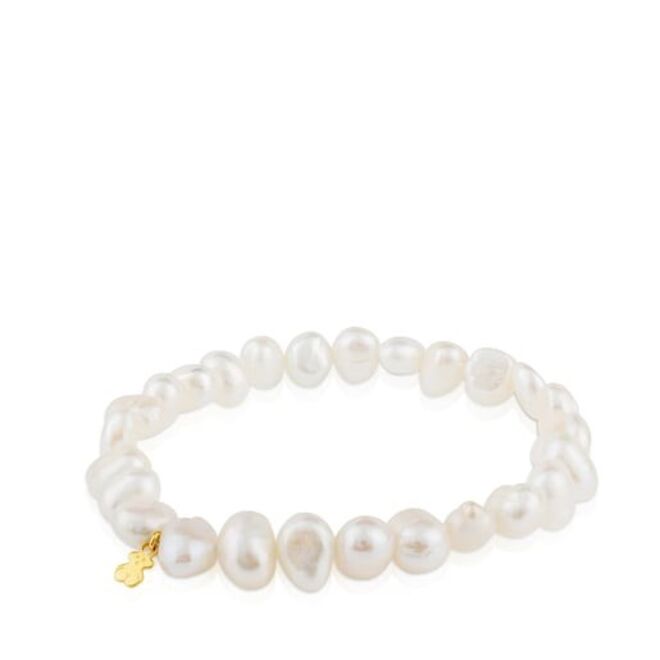 Pulseira Sweet Dolls em ouro com pérolas, €40, Tous