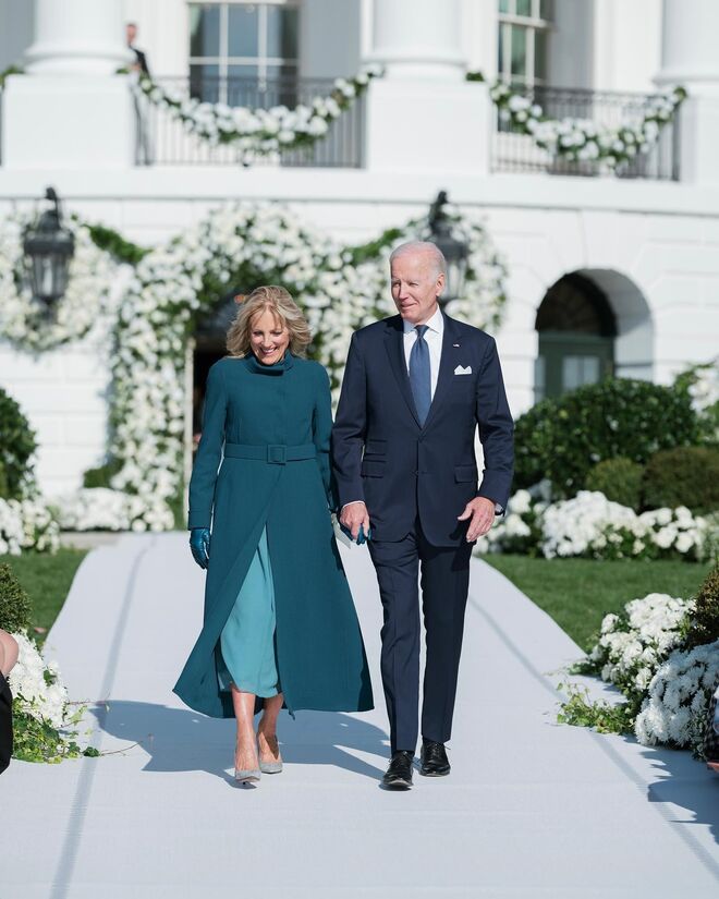 O presidente dos EUA, Joe Biden, e a primeira dama, Jill Biden