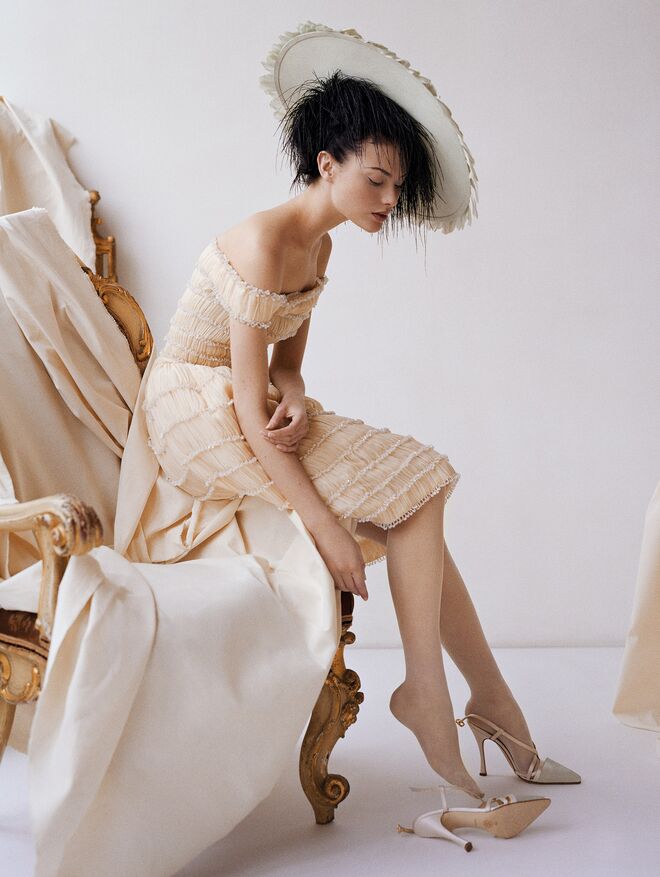 Shalom Harlow, British Vogue, Paris, França, 1995.