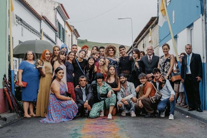 O elenco do filme.