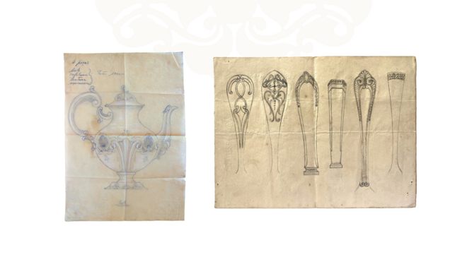 Desenhos de arquivo incluídos no livro do centenário.