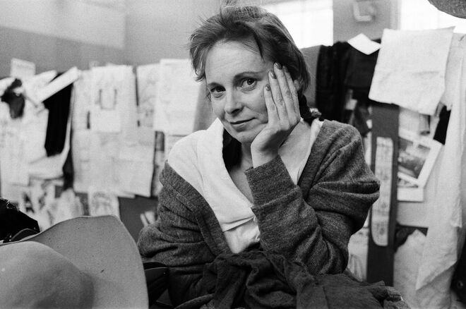 Em 1983, no seu atelier em Londres.