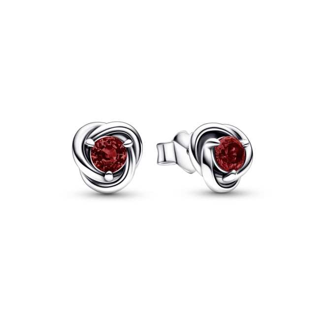 Brincos Pandora Red Eternity Circle, €49, Pandora.