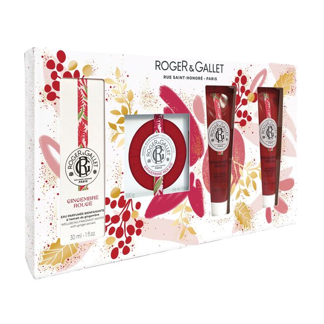 Conjunto Completo Água Perfumada e Bem-Estar Gingembre Rouge, €26,40, Roger&Gallet.