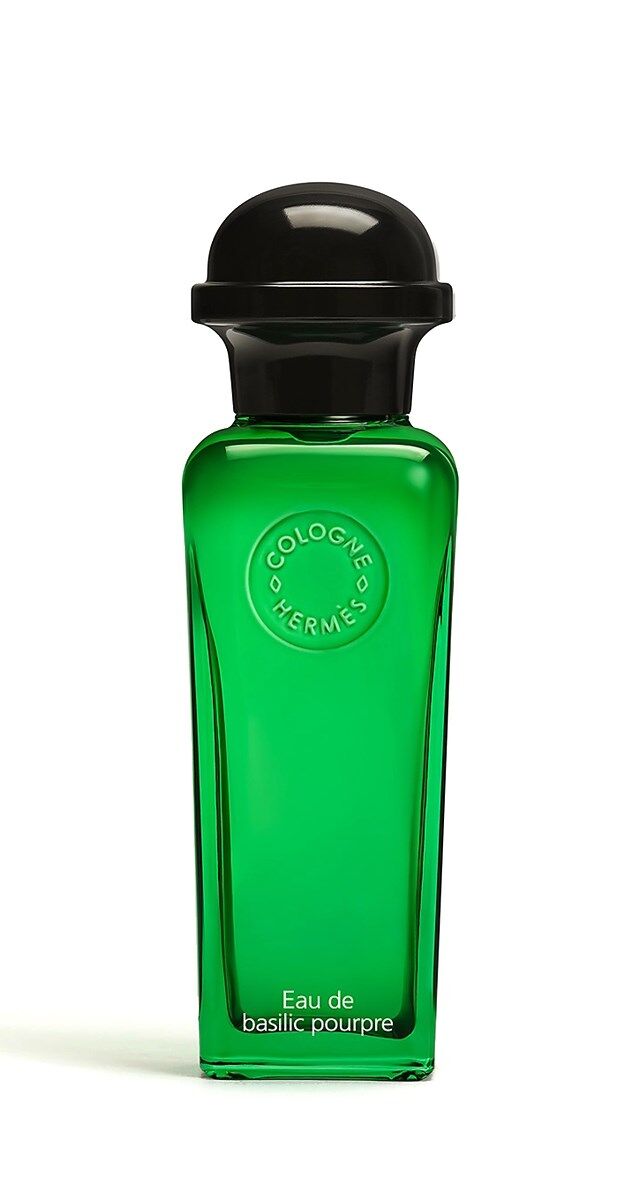 Familiar e suave: Eau de Cologne Eau de Basilic Pourpre, 50ml, €75, Hermès.
