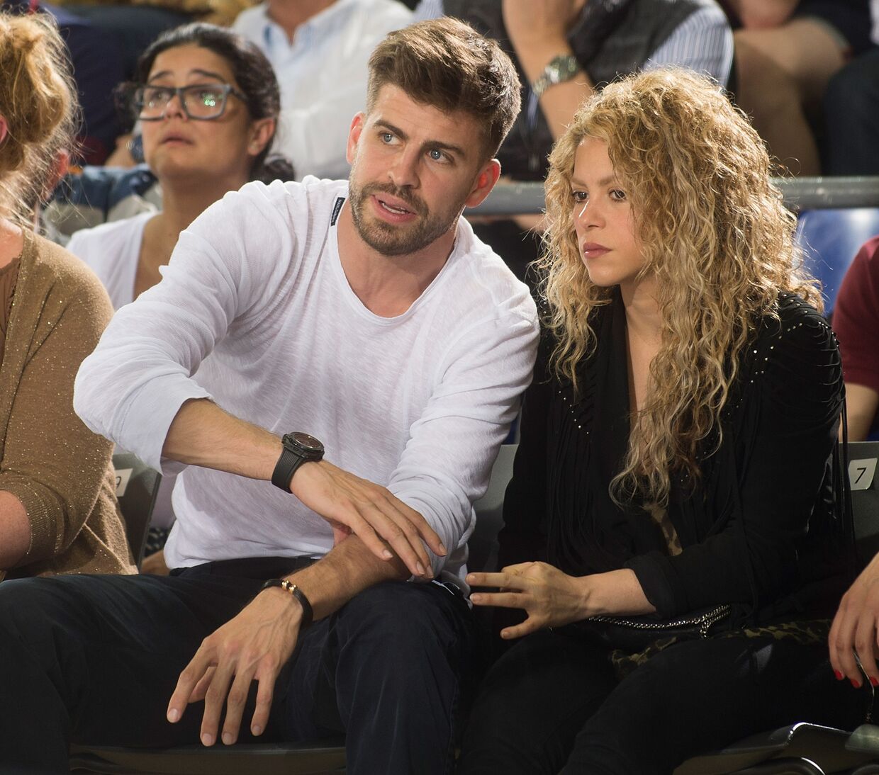 Gerard Piqué e Shakira em Barcelona, abril de 2015.