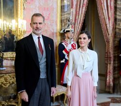 Embaixador do Irão ignora Letizia. O momento do gesto em vídeo