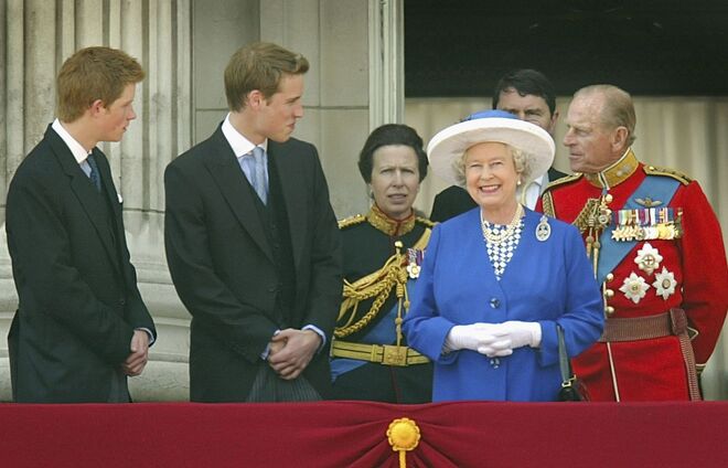 Durante o Trooping of the Colour em 2003.