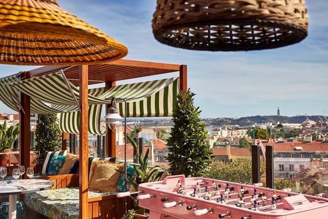 O rooftop do Mama Shelter Lisboa.