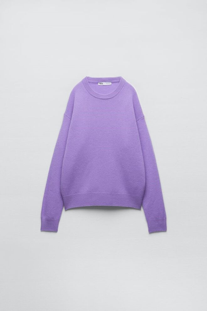 Camisola em caxemira, €99,95, Zara.