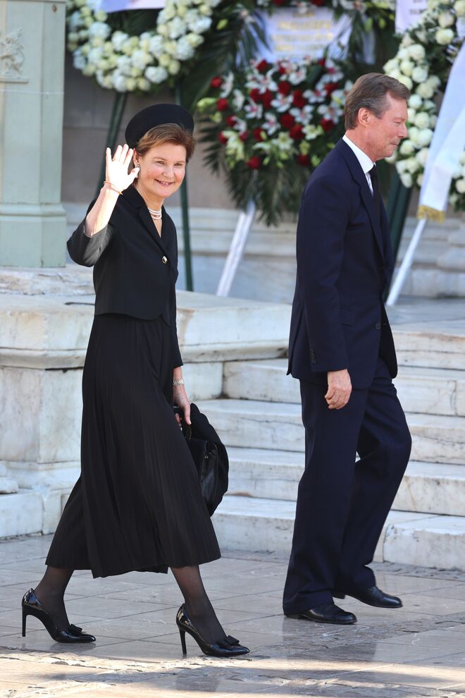 Princesa Marie Astrid de Luxemburgo com o irmão Henry, grão-duque de Luxemburgo.