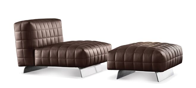 Sofá e chaise loungue Twiggy design by Rodolfo Dordoni, Minotti na Quarto Sala (preço sob consulta).