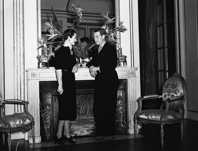 Os Windsor no castelo de La Croë, França, 2 de janeiro de 1939.
