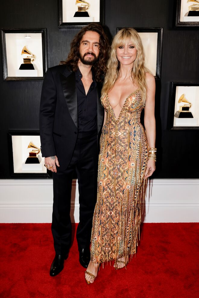 Tom Kaulitz com Heidi Klum em The Blonds.