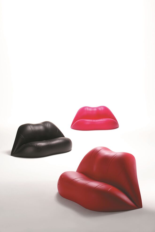 Sofá Dalilips, Salvador Dalí e Oscar Tusquets, BD Barcelona na QuartoSala.