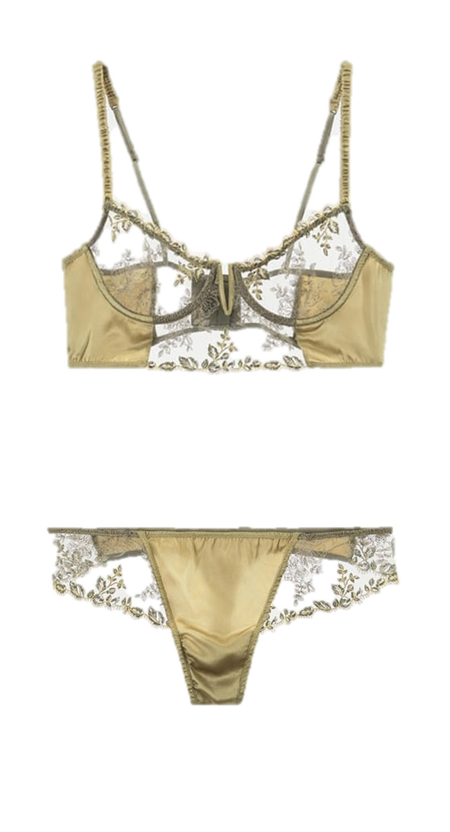 Soutien, €49,95, e cuecas, €39,95, Zara.