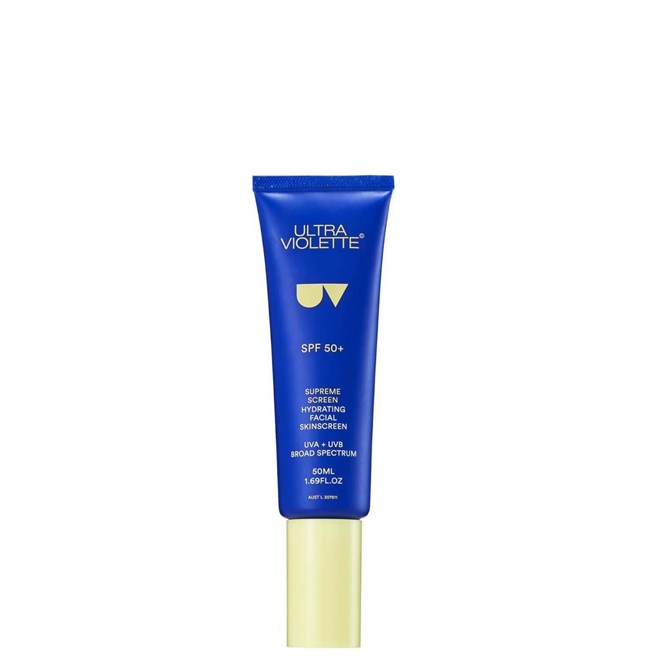 Escolha Máxima: Protetor Solar Hidratante Supreme Screen SPF50+, 50 ml, €41,50, Ultra Violette.