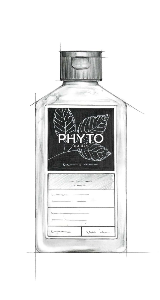 O novo visual do champô baseia-se no icónico frasco desenhado por Patrick Alès, criador da Phyto, mas agora com linhas mais modernas.