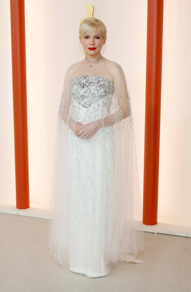 Michelle Williams em Chanel Couture.