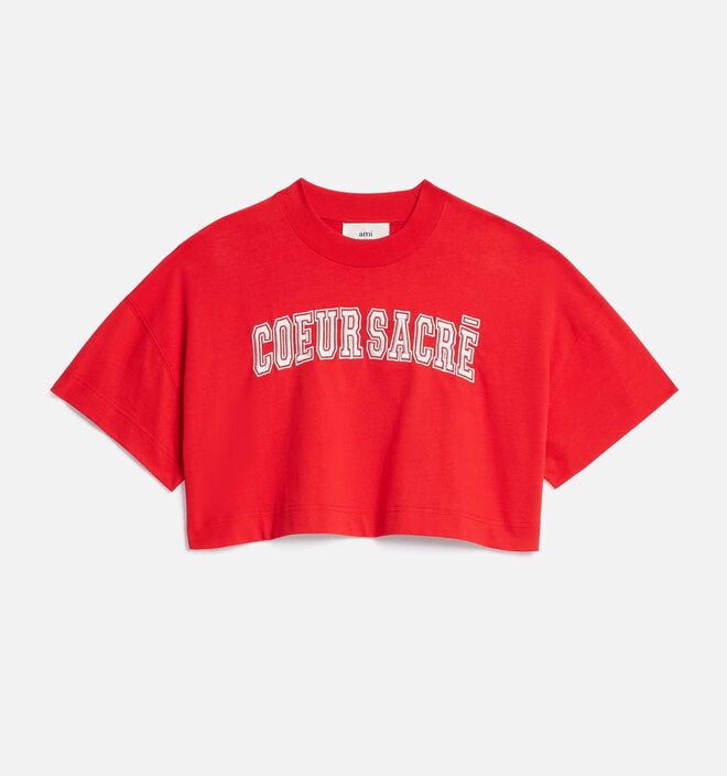 T-shirt em algodão, €130, Ami Paris.