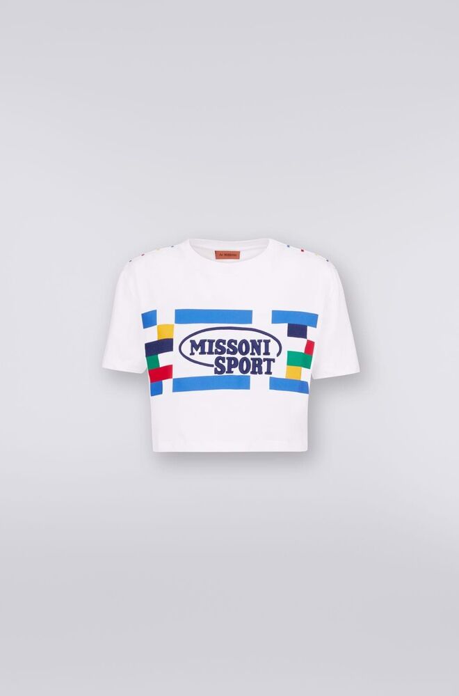 T-shirt em algodão, €130, Missoni.