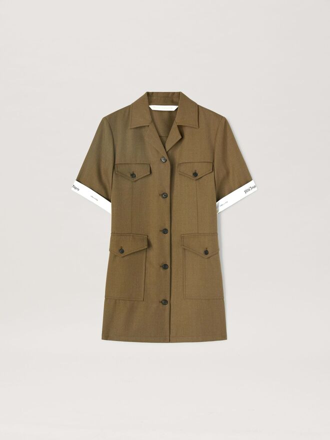 Vestido em algodão, €745, Palm Angels.