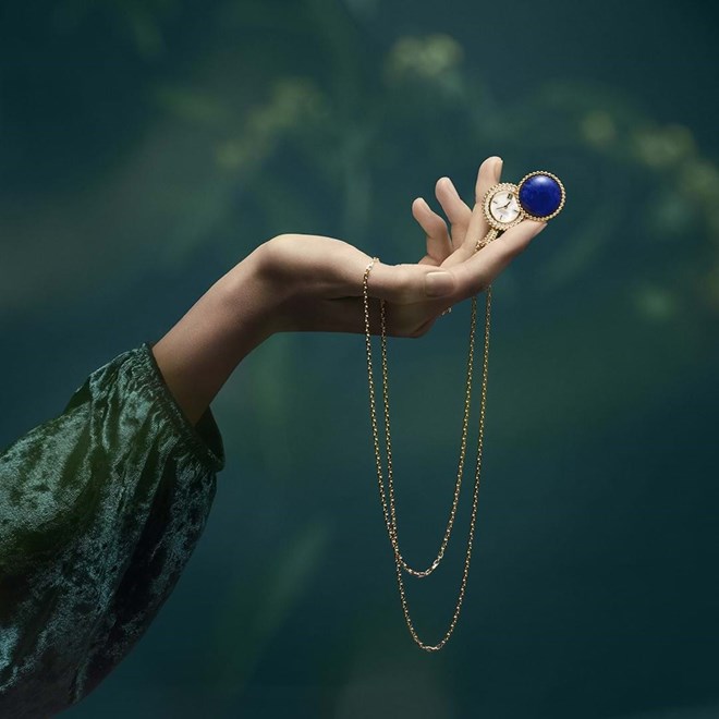 Van Cleef & Arpels - Perlée Secret Pendent Watch.