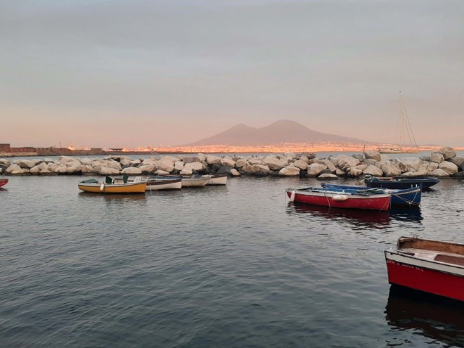 O lungomare (beira-mar) da Via Nazario Sauro.