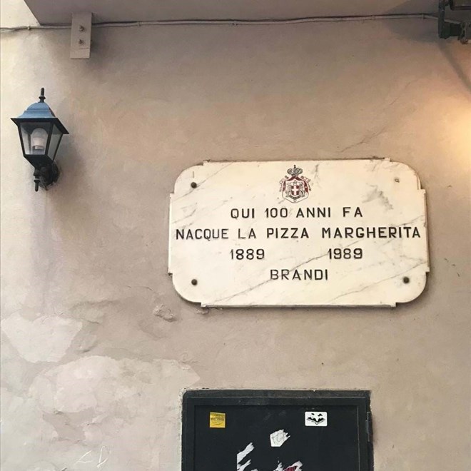 Pizzeria Brandi onde nasceu a Margherita.
