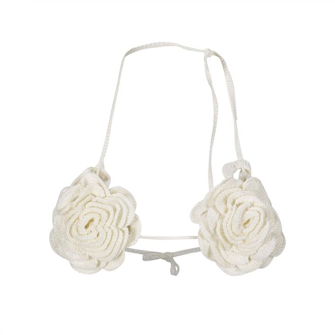 Biquíni top em crochê de algodão, €120, Gonçalo Peixoto.