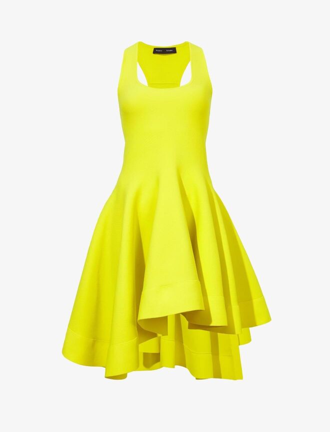 Vestido em malha de seda, €1725, Proenza Schouler.
