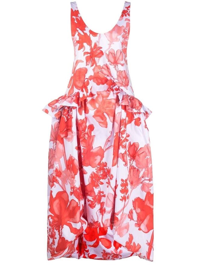 Vestido em algodão, €535, Kika Vargas em Farfetch.com.