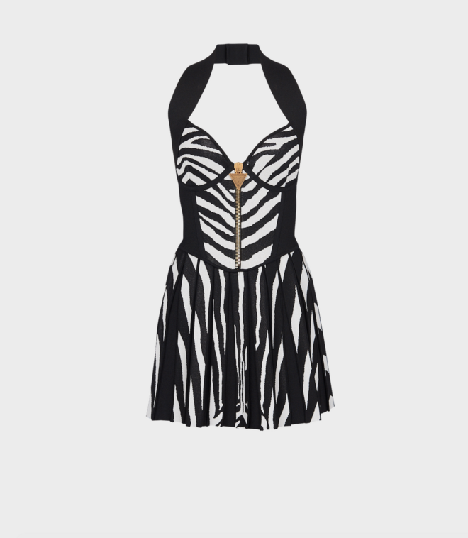 Vestido em malha, €2.290, Balmain.