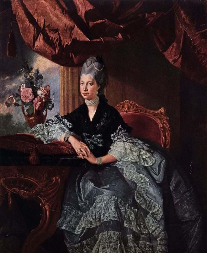 Charlotte Sophia de Mecklenberg-Strelitz, rainha consorte do rei Jorge III desde 1761.