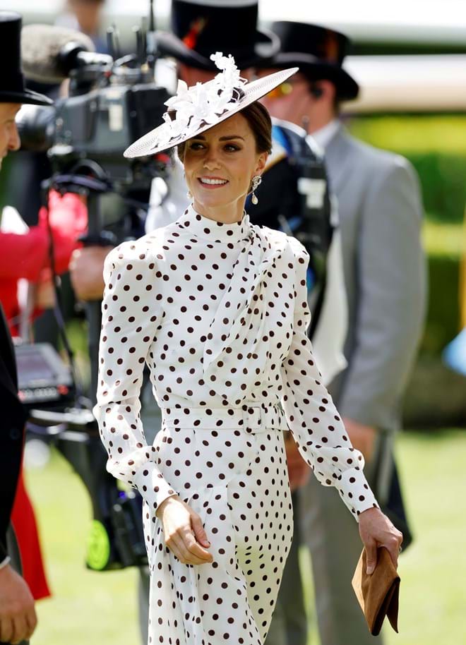 Kate, numa das edições das corridas de cavalos em Ascot, sempre elegante.