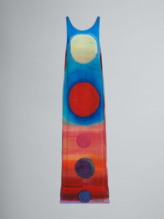 Vestido e seda, €1995, Marni.