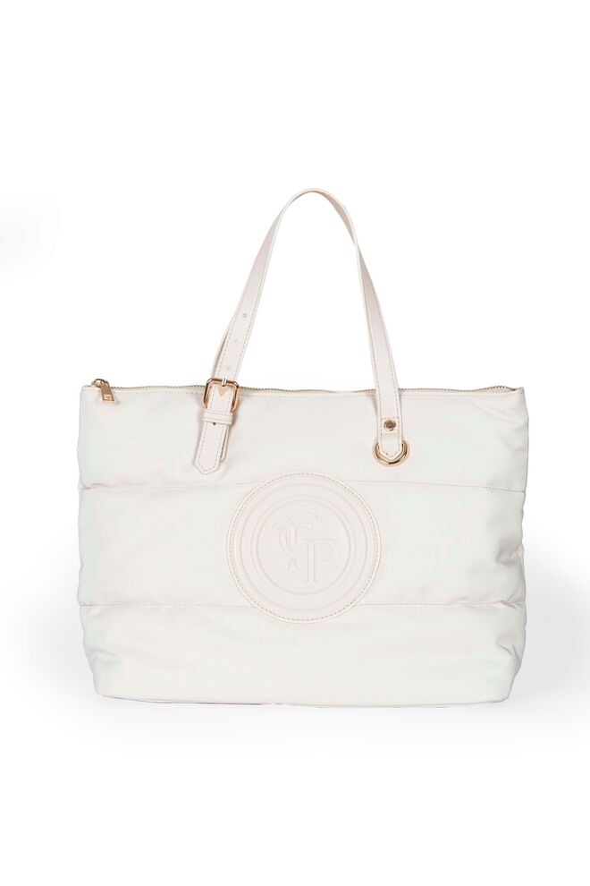 Carteira em nylon com pele, €69.99, Cortefiel.